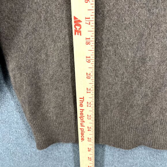 Gieves Hawkes Cashmere Sweater Men’s XL Brown Savile Row Long Sleeve - Picture 9 of 16